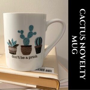Cactus Novelty White Mug